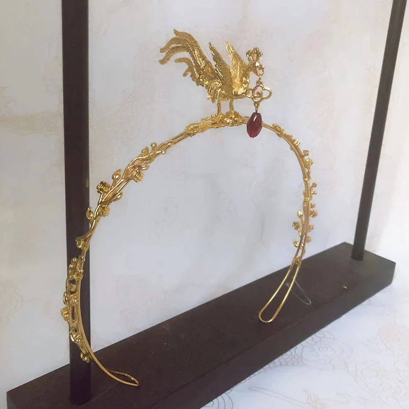 Phoenix Headband Crown Ornament Tassel Phoenix Tuinga Ancient Costume Headband Accessories