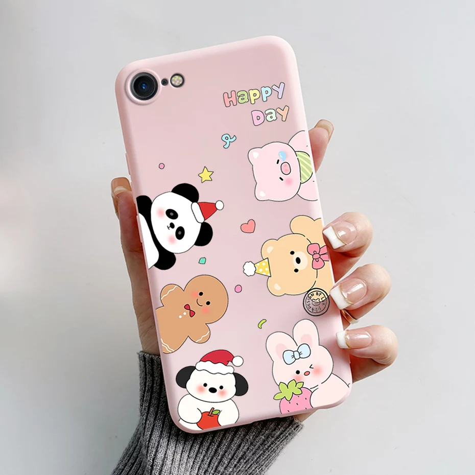 Stylish Painted Soft Silicone TPU Phone Case - 4.7'' Protective Back Cover