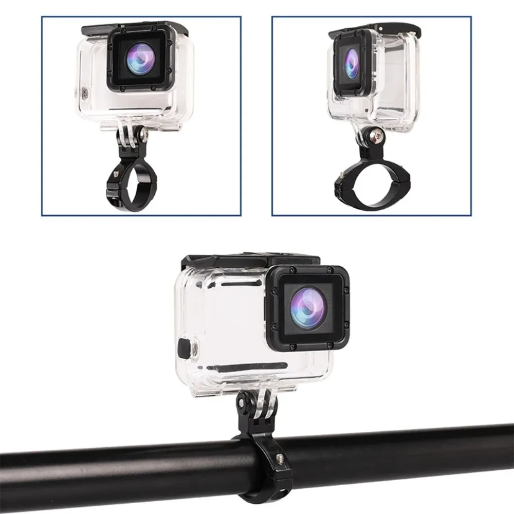 알루미늄 자전거 브래킷 마운트 블랙 다중 변환 핸들바 마운트, CNC 핸들바 클립 거치대, GoPro, AKASO, Insta360 용
