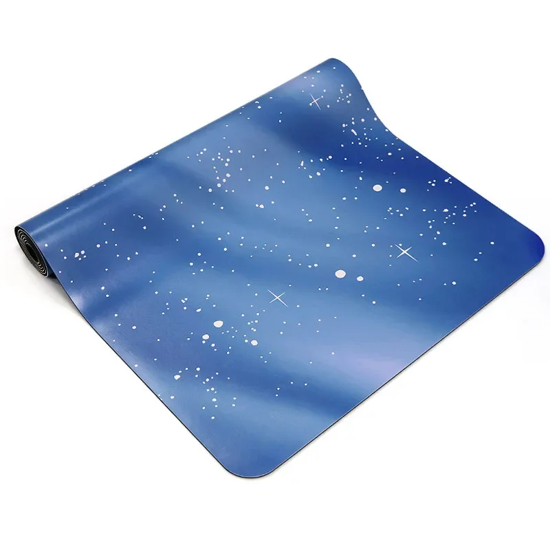 Zen Rhyme Natural Rubber Pu Aesthetic Yoga Mat Widening Sport High Elastic Sweat-absorbing Non-slip Fitness Pilates