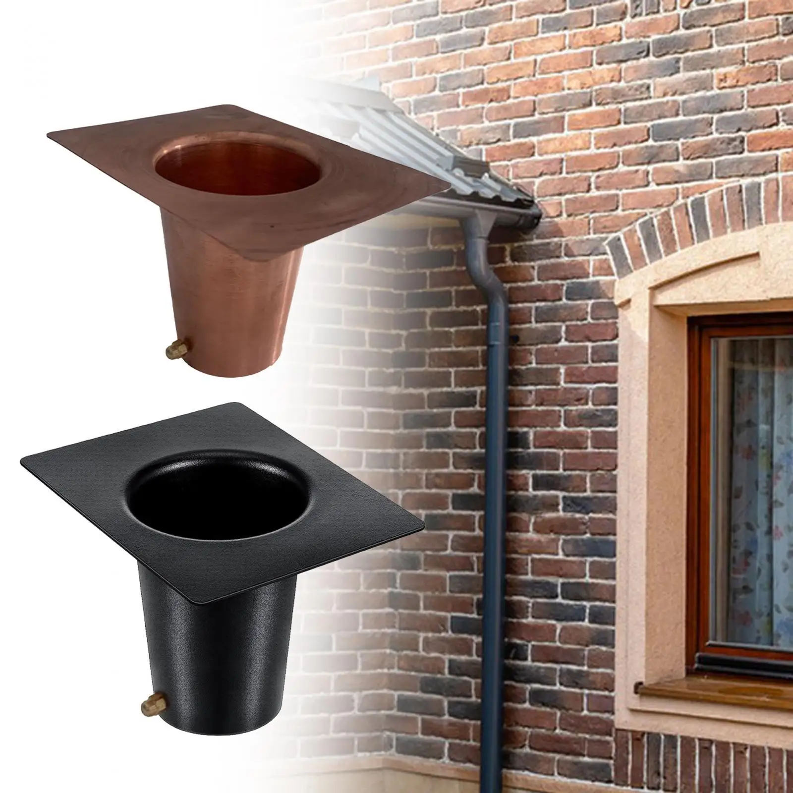 Downspout Outlet Water Diverter Installation Accessory with Gutter Adapter