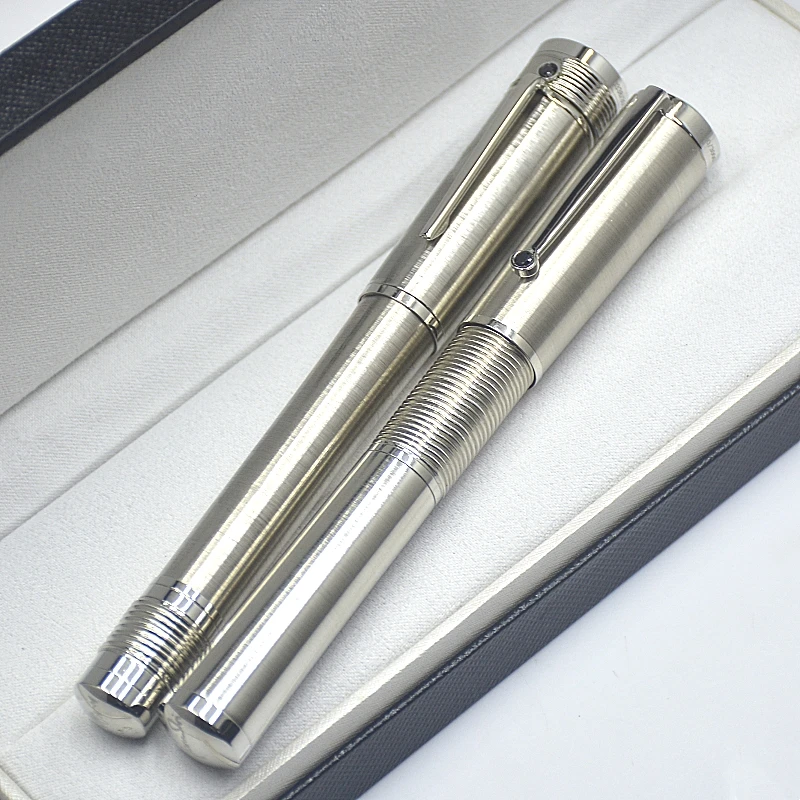 

MB Limited Collector's Edition Gandhi Rollerball Pen Titanium Thick Office Writing Fountain Pens With Serial Number And Diamond