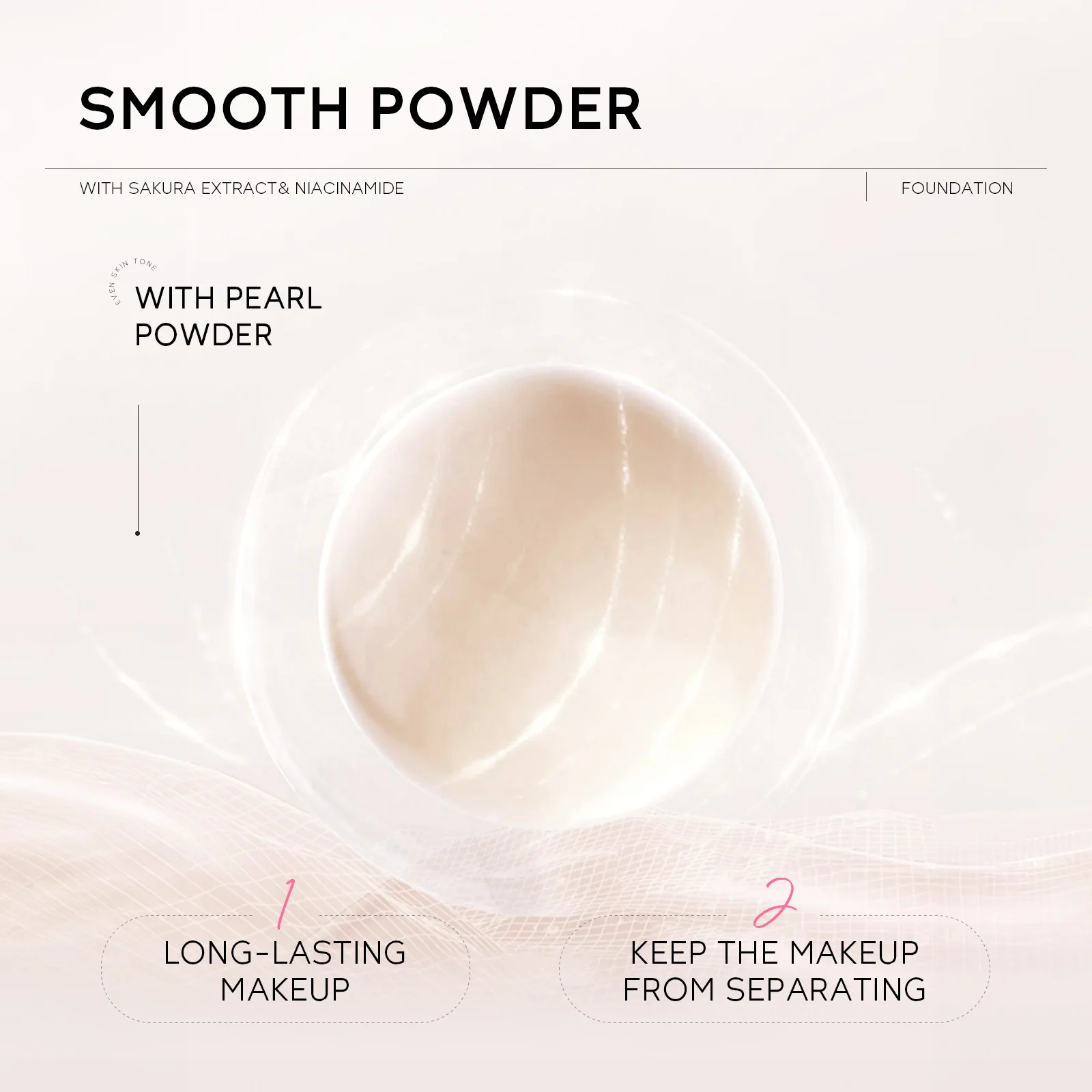 LAIKOU sakura foundation makeup base face cream liquid foundation concealer waterproof 30g 1PC