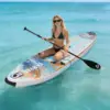 11ft Inflatable Paddle Board, Inflatable Stand Up Paddleboards with Premium SUP Accessories,  450lbs Capacity, with Camera Mount