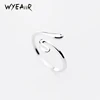 WYEAIIR 925 Sterling Silver Simple Cute Mini Snake Resizable Opening Ring For Women Luxury Jewelry 1