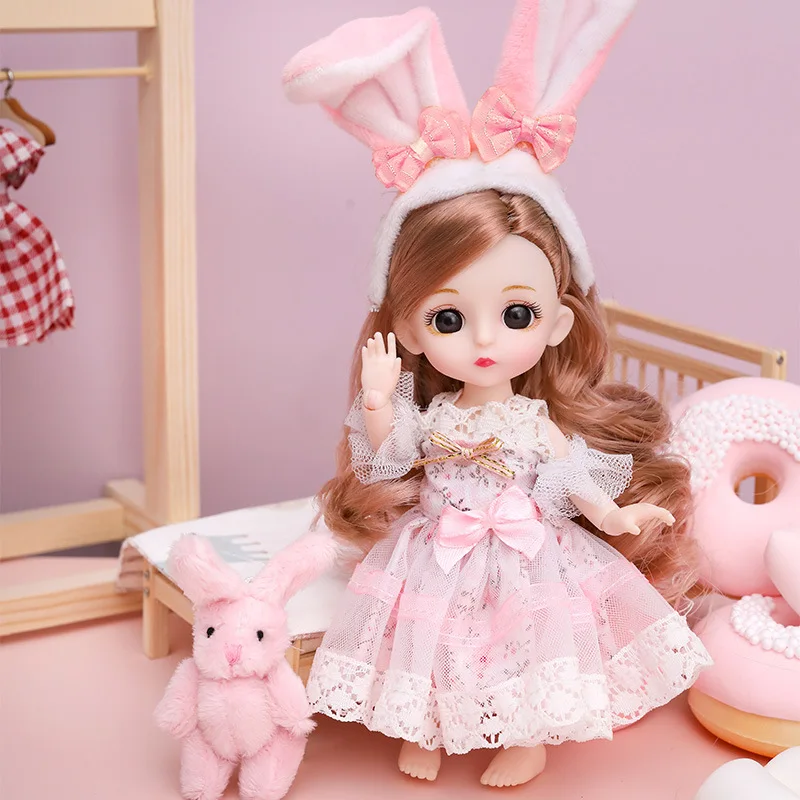 BJD Children's Play House 16cm Dress Up Doll Princess Gift Box Set Gift  Girl Toy Dolls - AliExpress