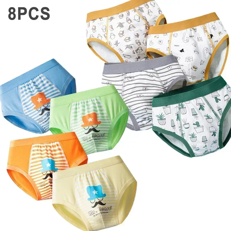 Multipack Cotton Boy Briefs Panties Excavator Pattern Kids Underpants Breathable Cartoon Design Child Hot Shorts Boys Underwear 4
