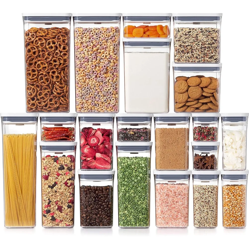 Good Grips 20-Piece POP Container Set + OXO Good Grips 8-Piece Baking Essentials POP Container Set 2