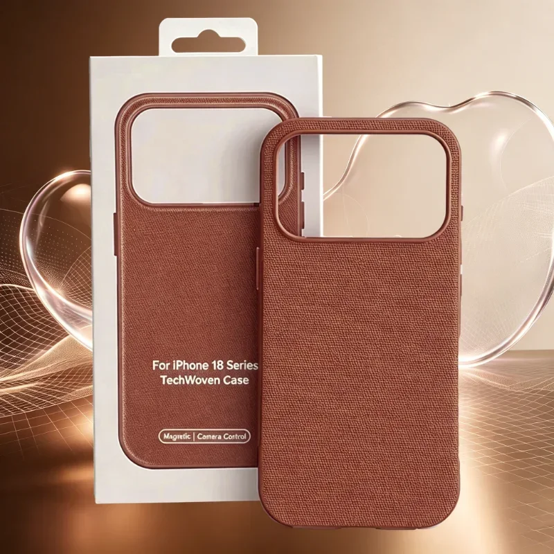 Premium Woven Texture Magnetic Phone Case - Shockproof & Charging Cover