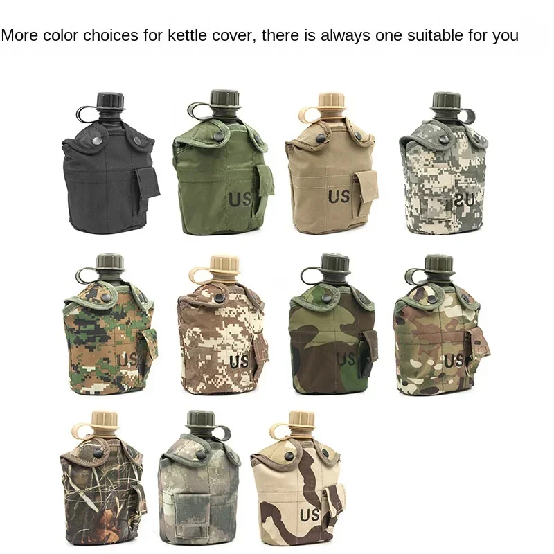 Metal Canteen 1 QT GI Alice Water Bottle Canteen – Woodland Camo, 32 Oz, BPA-Free For Camping & Hiking Usgi Canteen - Foto 7