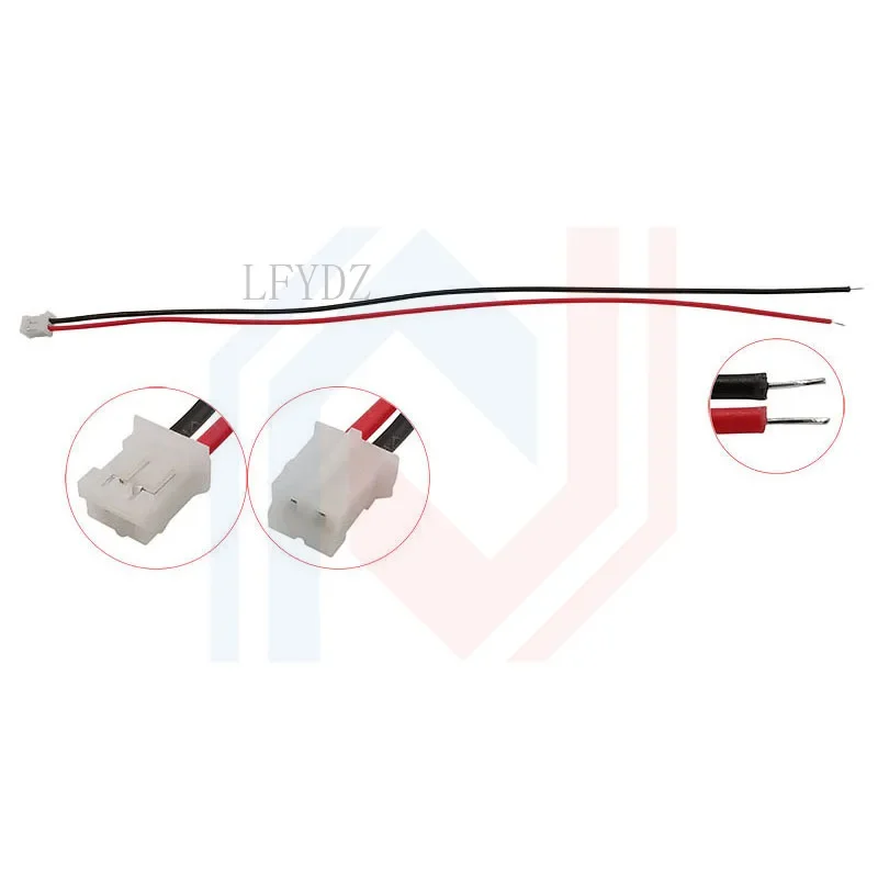 PH2.0 2P JST ̾ Ŀ ġ 2.0mm JST 2P ũ  ÷   DIY  ̺ , 10 cm, 15 cm, 20cm, 5 , 10 