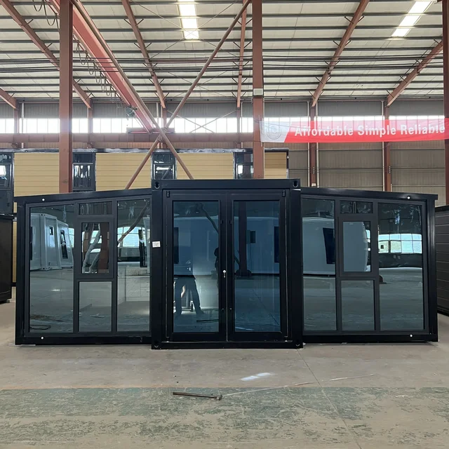 Casas Modulares Case prefabbricate Usa Modulare Piccola casa contenitore pieghevole espandibile Casa con Home Office e Garage 2
