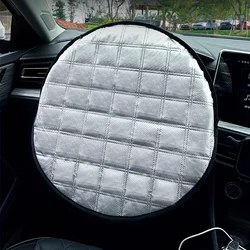 Universal Car Steering Wheel Sunshade Protector - Heat Insulation & Anti - Glare (1pc)