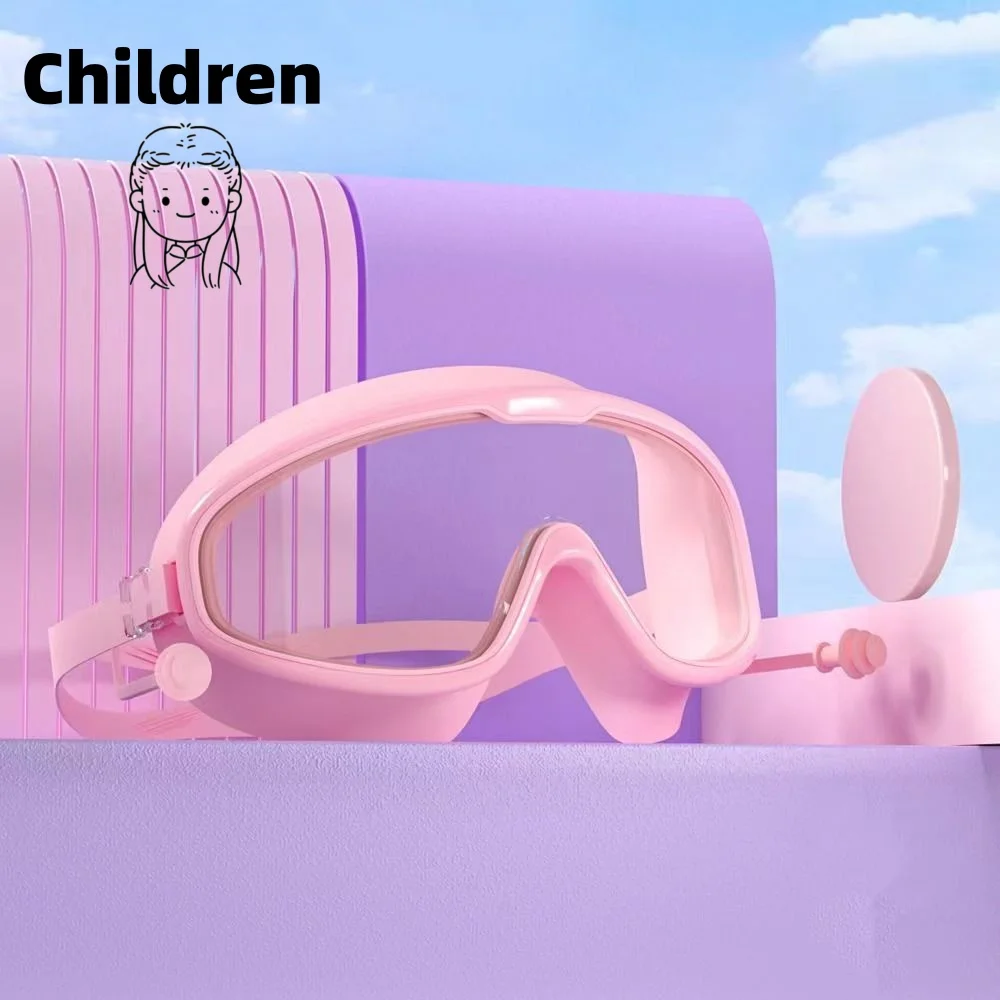 Swimming Goggles HD Waterproof Anti Fog Large Frame for Adult Child Diving Swimming