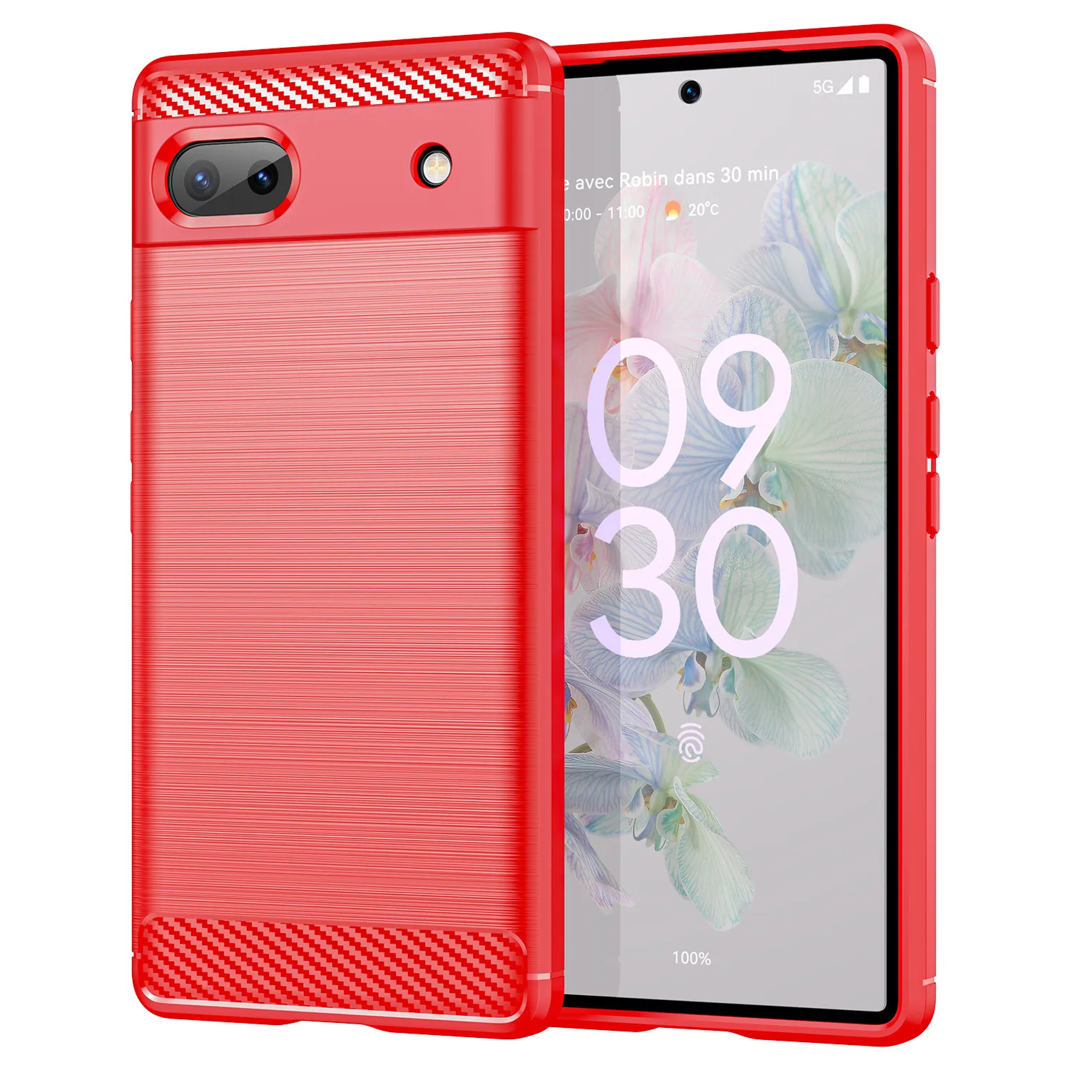 

Ultra Thin Silicone Case for pixel 6a google Shockproof Carbon Fiber Back Cover for Google Pixel6A Soft Matte Cases