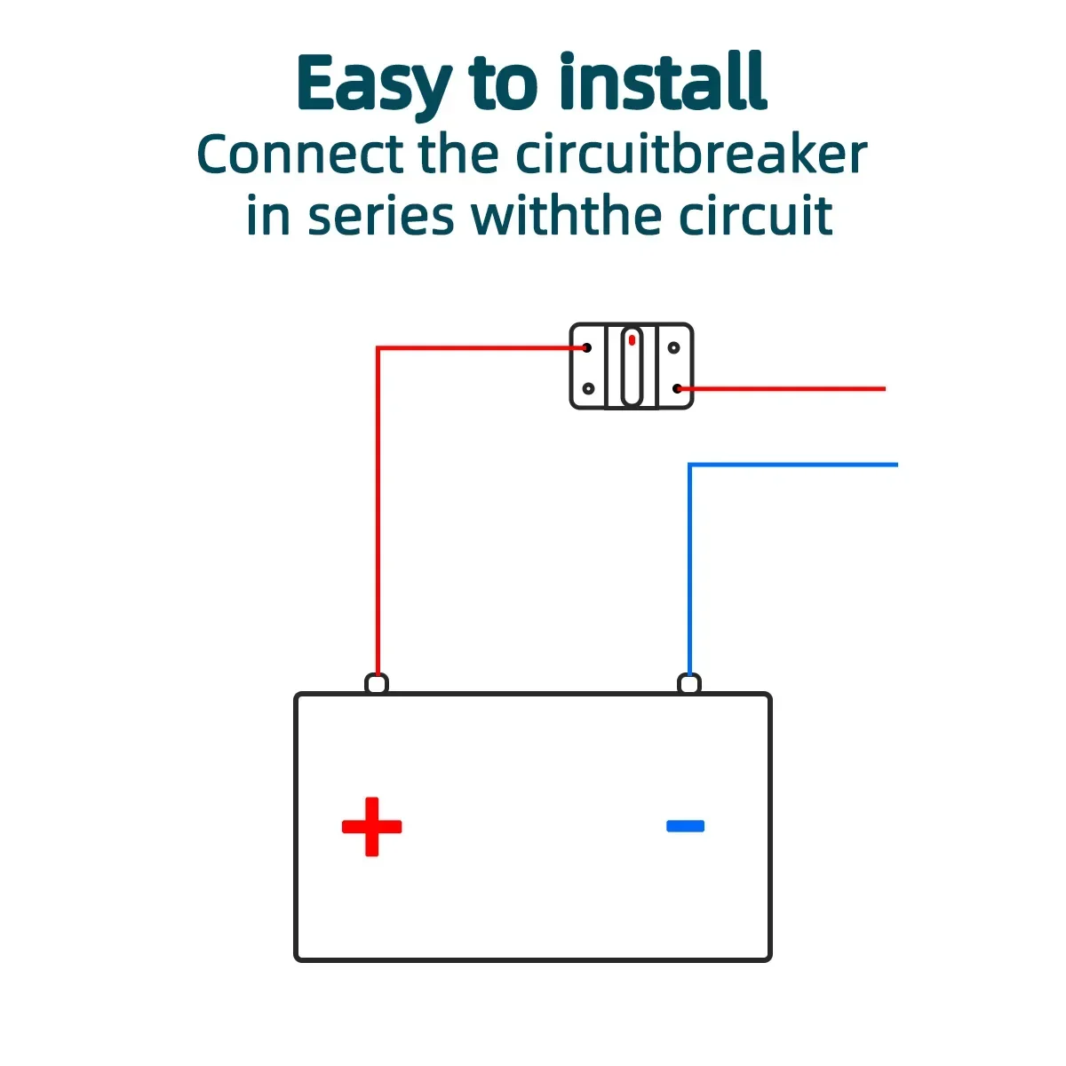 30A to 300A 12V-48V waterproof breaker for cars power fuse with reset 30A 80A 100A 200A 300A