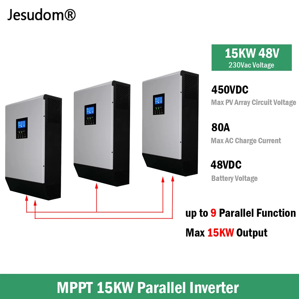 2000W MPPT Pure Sine Wave Solar Grid Tie Inverter With Internal Limiter Battery Discharge Mode Dc45