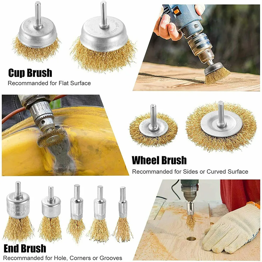 2' (50mm) Power Tools Accessories Steel Wire Cup Brush with Shank - China Cup  Brush, Wire Brush