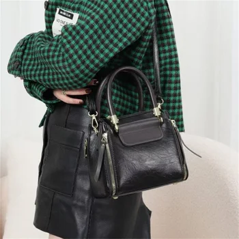 New Fashion Style Shoulder Handbags 2023 Trendy Top Designer Bags Lady High Quality Purse Real Leather Handle Bag