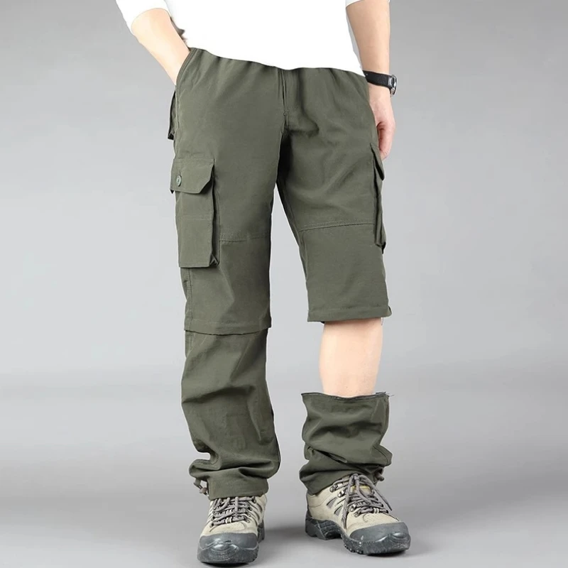 Mens Cargo Hiking Pants Quick Dry,Comfortable,Perfect for Outdoor Working and Camping,Spring Autumn Versatile Outdoor Long Pants - 4