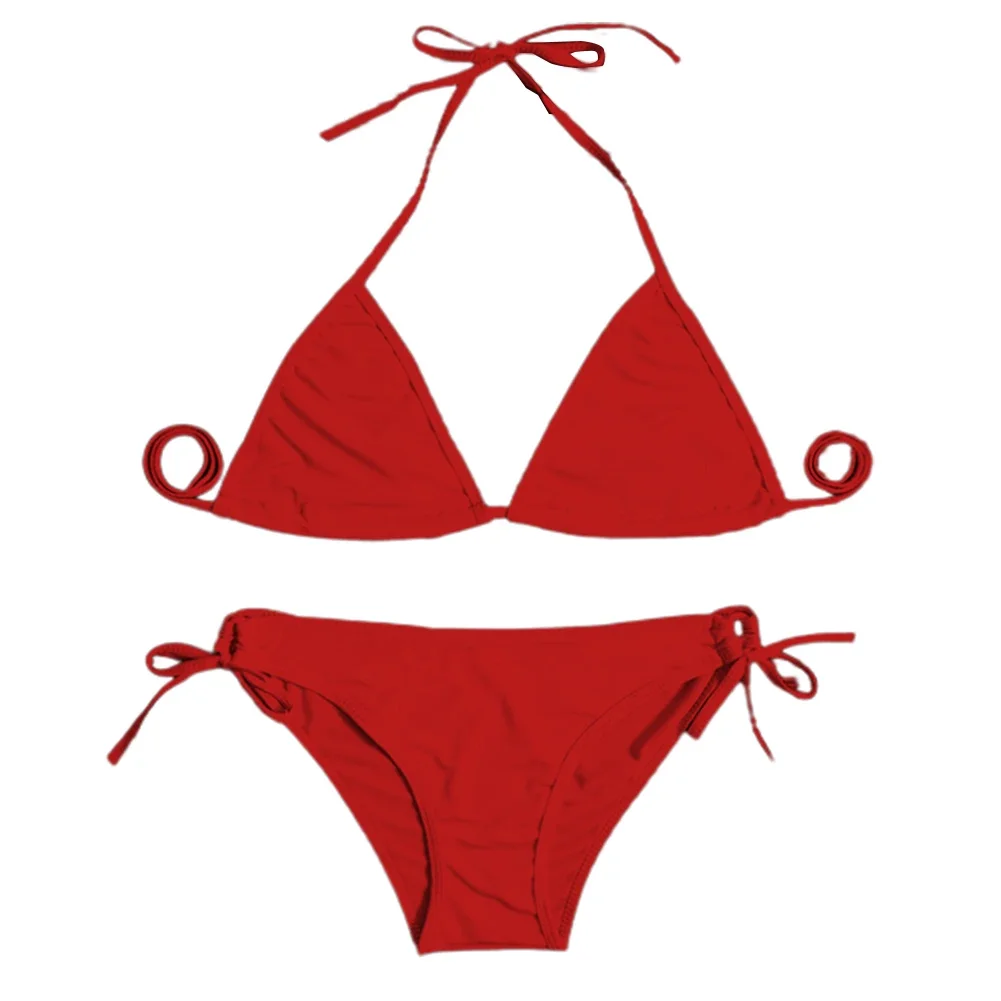 Women Swimsuit Women Thong Bikini Set Bandage Style Brazilian Swimwear Summer Accessories For Vacation Holiday Beach Pool