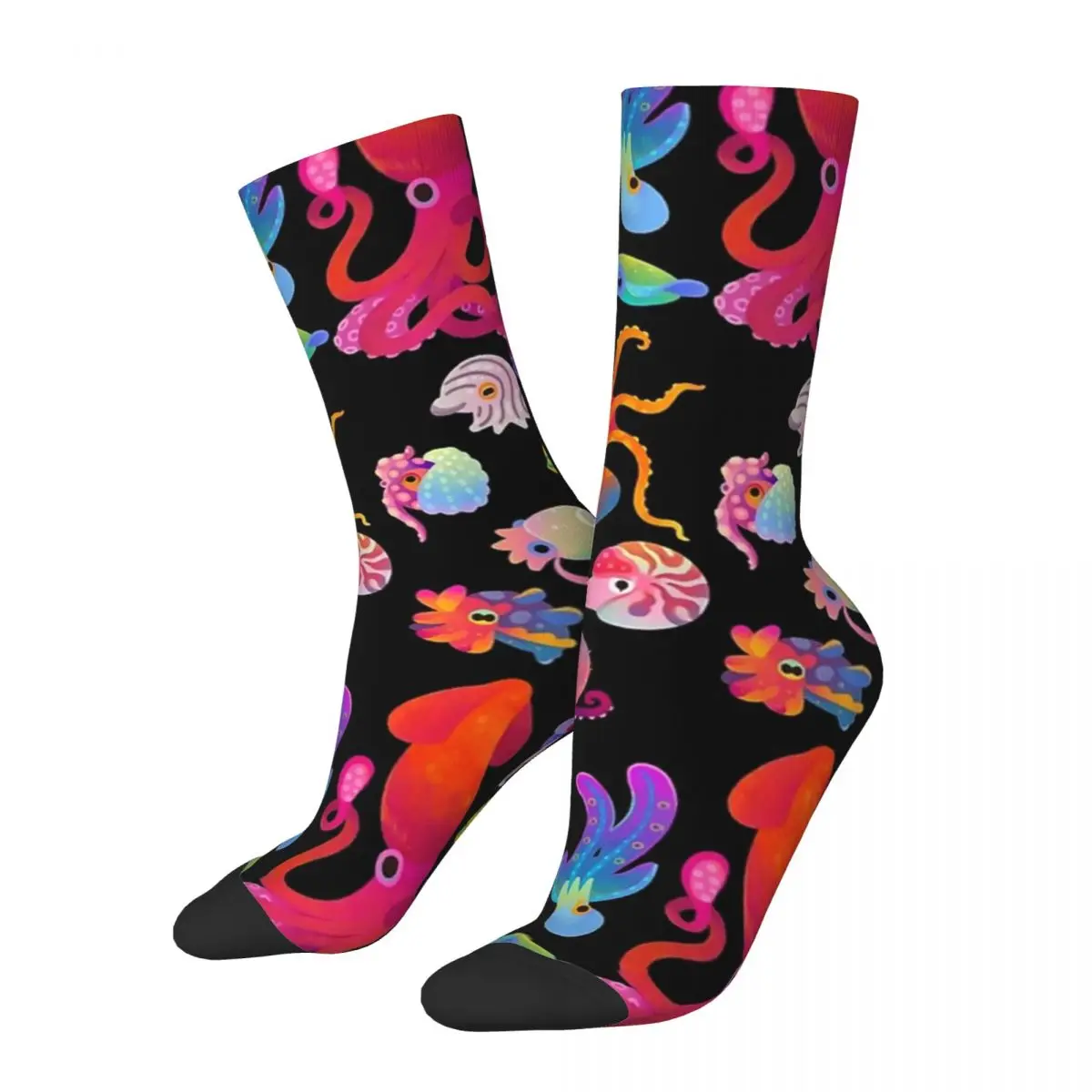 

Cephalopod Socks Harajuku High Quality Stockings All Season Long Socks Accessories for Man's Woman's Christmas Gifts