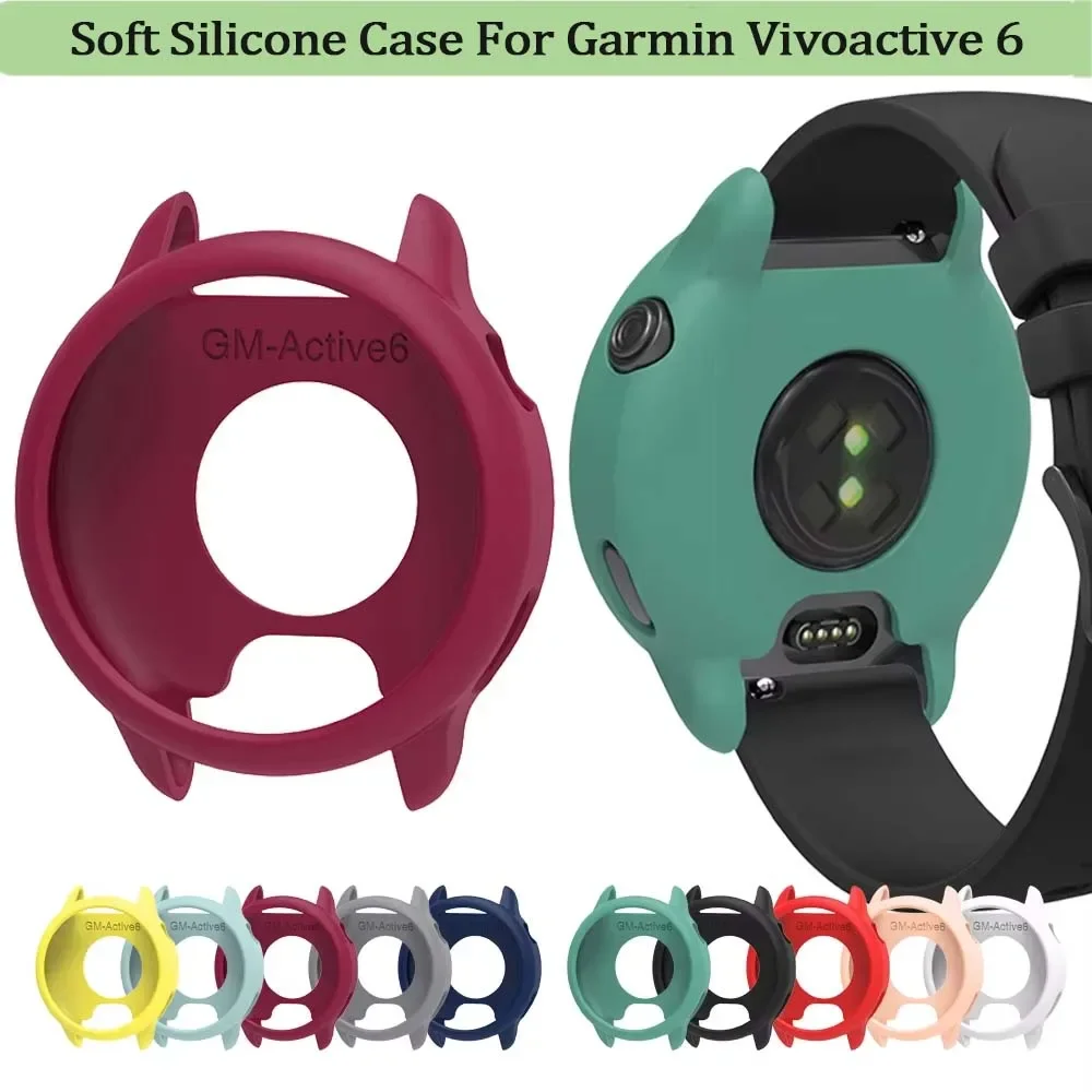 Soft Silicone Protective Case for Garmin Vivoactive Smartwatch - Skin Shell Cover Bumper Guard Frame