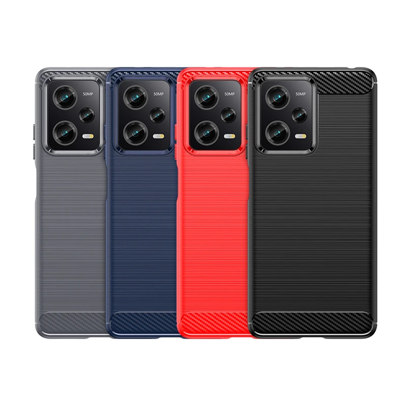 For Xiaomi Redmi Note 12 5G Case For Redmi Note 12 5G Cover Capas  Shockproof Bumper Back TPU Soft Leather Funda Redmi Note 12 5G