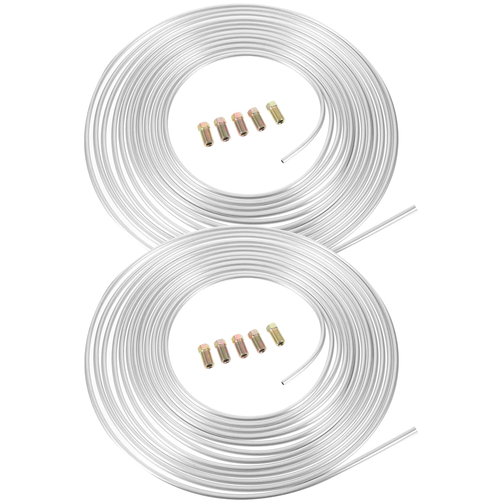 

3/16 inch Car Brake Line Zinc Liquid Fuel Gas Cable with 30 PCS Screws - 25 inch Long