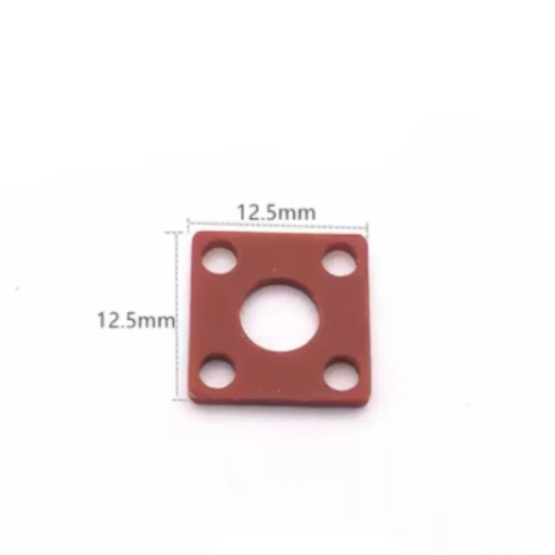 5pcs 실리콘 방수 가스켓 4 홀 플랜지 사각 플레이트 17.5/25/12.5mm SL16 UHF N BNC SMA TNC 커넥터 어댑터