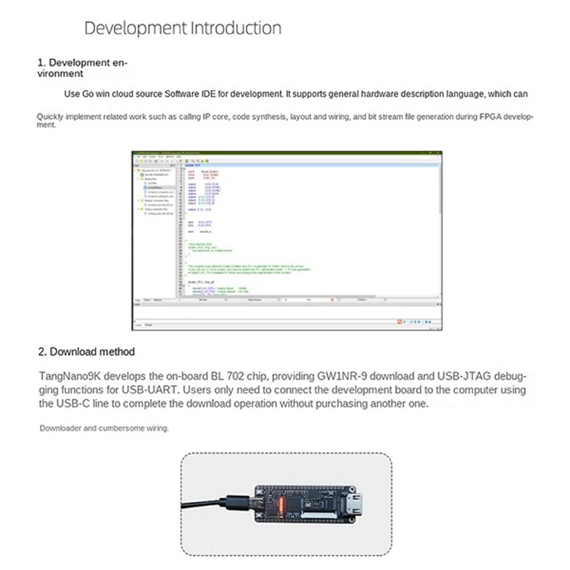 AU42-糪  9K FPGA Gaoyun GW1NR-9 RISC-V RV HDMI ȣȯ   + 1.14 ġ SPI ũ + 2.54Mm  