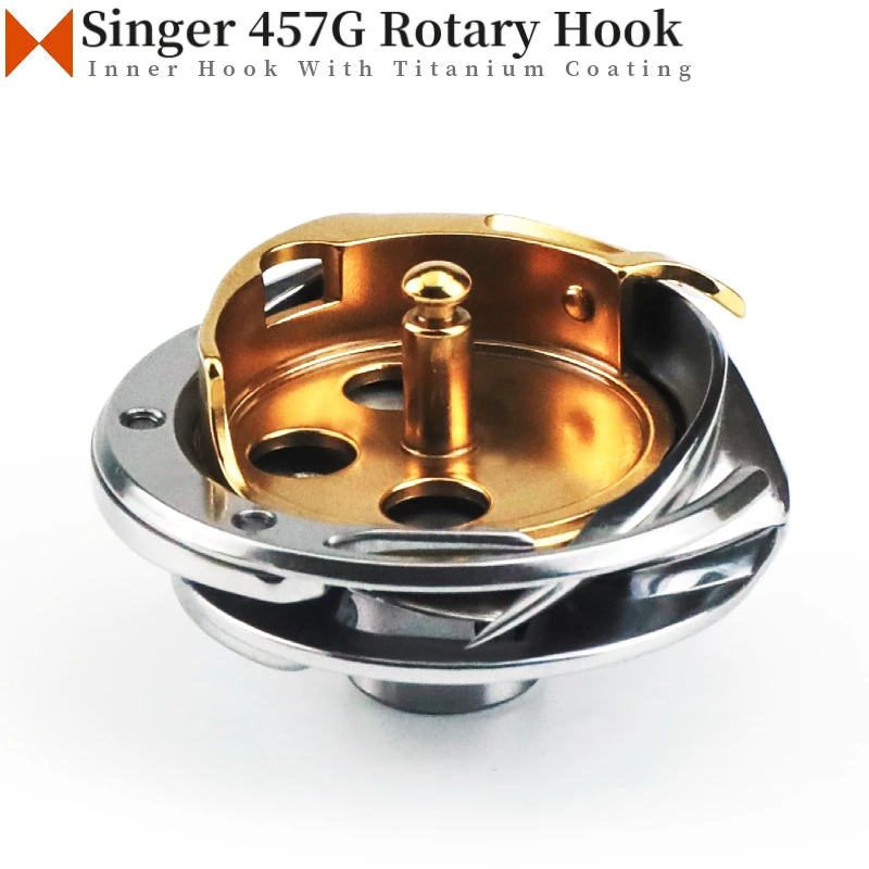 

DSH-DP2(457)T Rotary Hook With Titanium Coating Fit Singer 457G Zigzag Sewing Machine Parts Shuttle KRP457-W DP2-57(2)