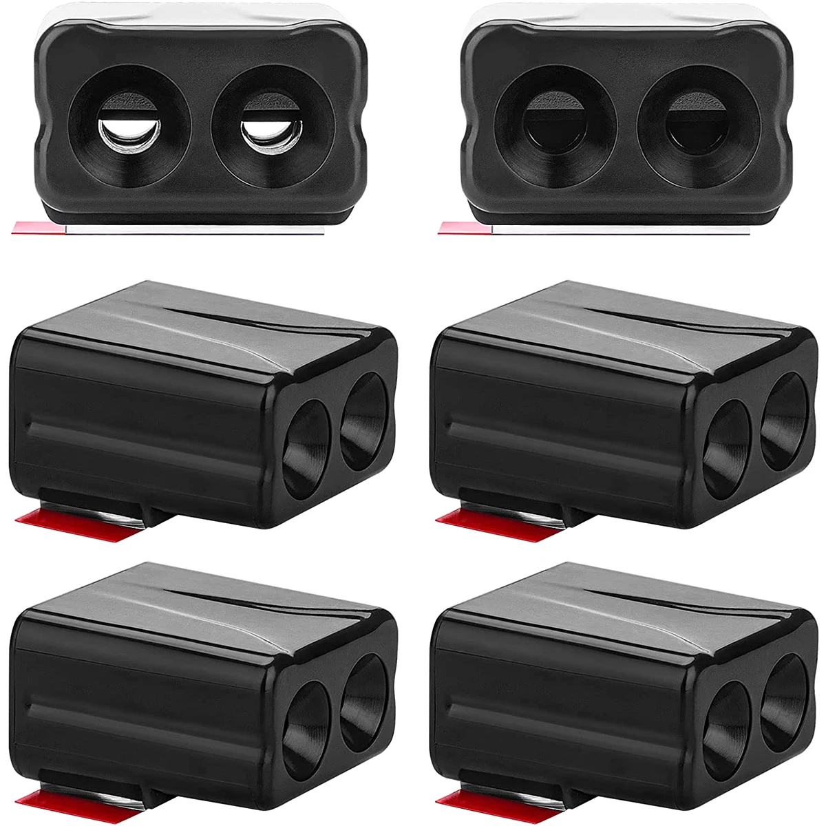 6Pcs 자동차 사슴 휘파람 물리적 초음파 동물 사이렌 사슴 Repeller 자기..