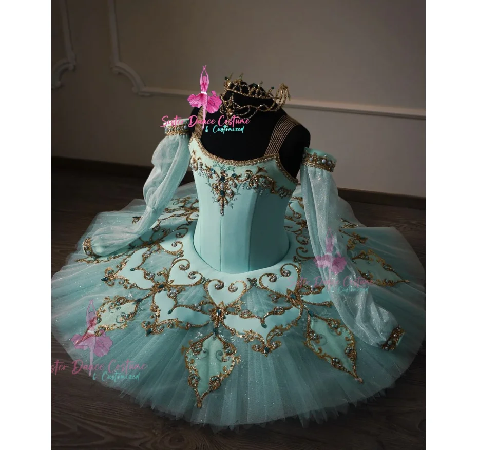 

High-end private custom classical ballet TUTU short skirt performance competition dress women's costume