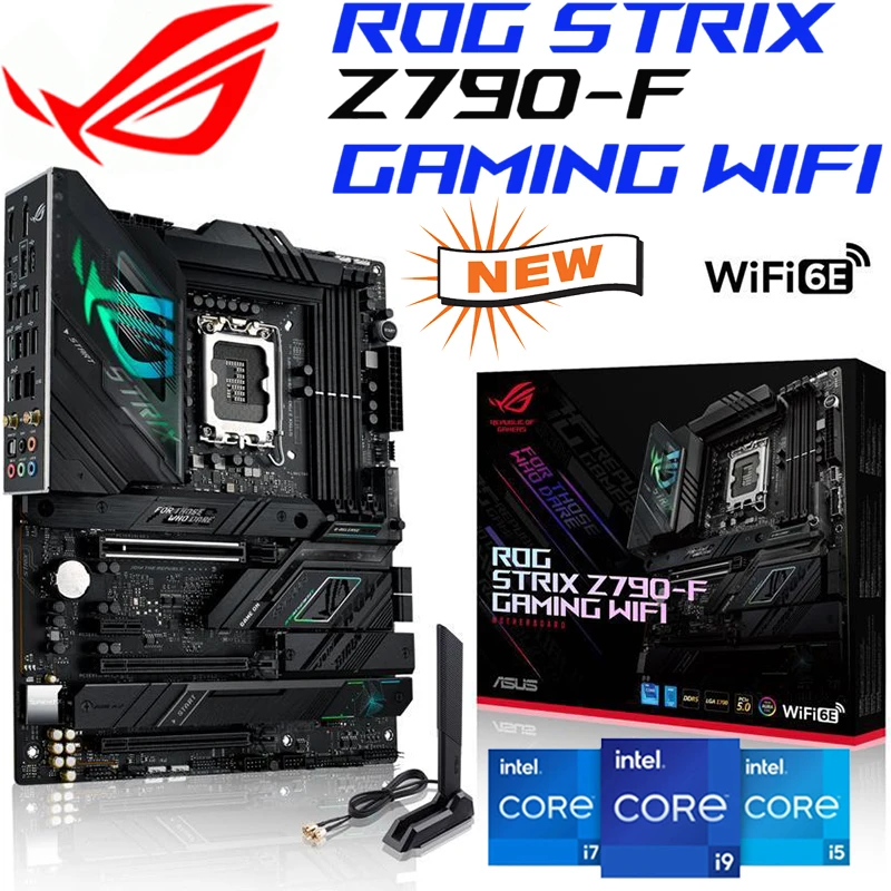 

LGA 1700 Motherboard ASUS ROG Strix Z790-F Gaming WiFi 6E Intel Z790 Mainboard DDR5 Support Intel i3 i5 i7 i9 CPU Desktop ATX