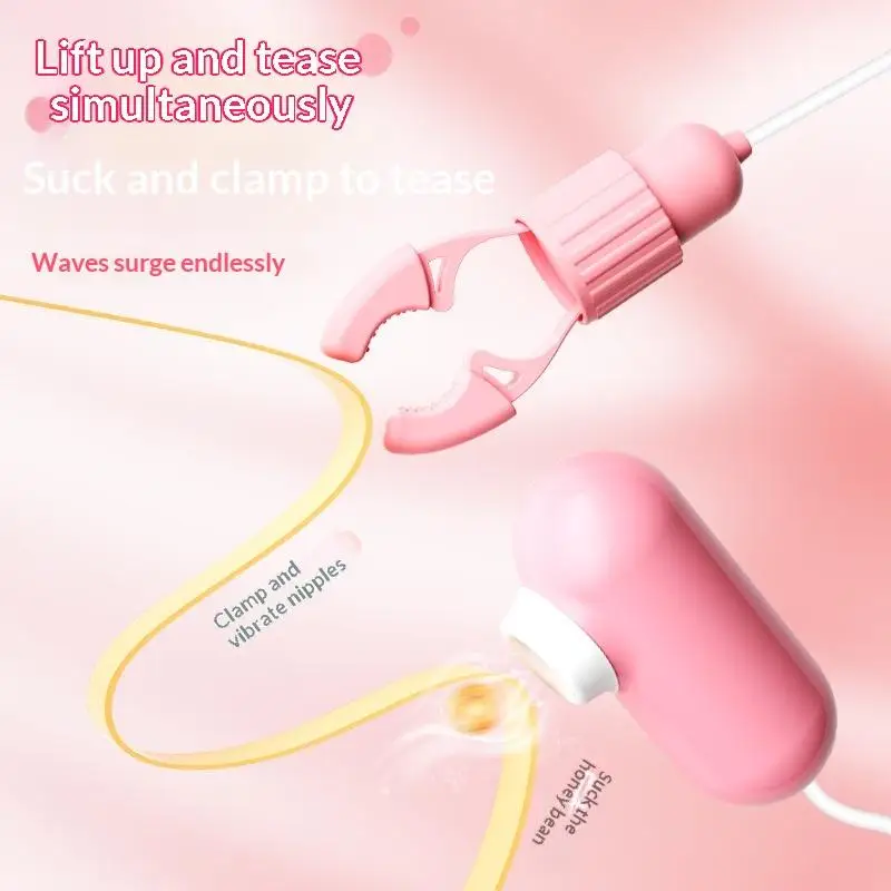 Bröstvårtklämmor med vibrator för bröstmassage och sugning_voghion.com