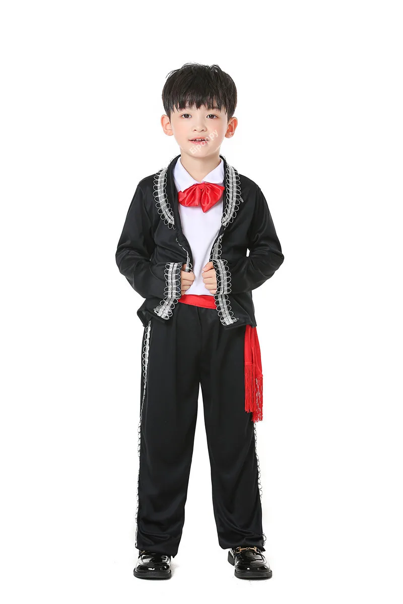Mexican National Traditional Costume kids cosplay costume children dance costume