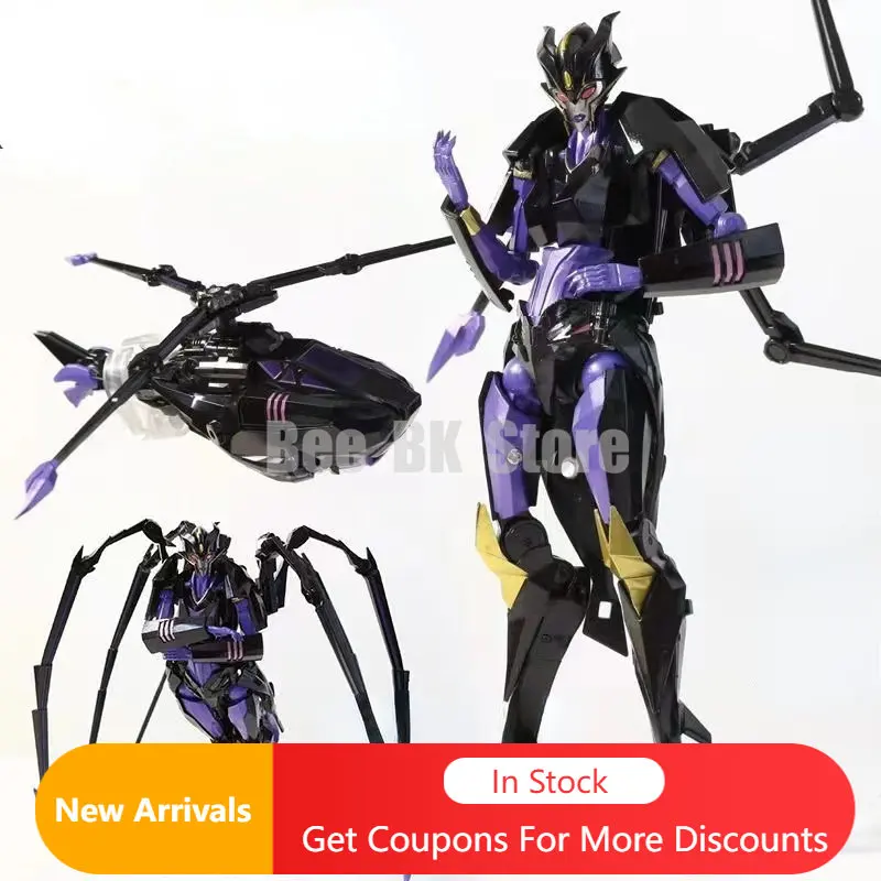 

Transformation Toy Apache Women Black Widow Spider Proof Of Leader Anime Action Figure Model For Fans Holiday Gifts In Stock