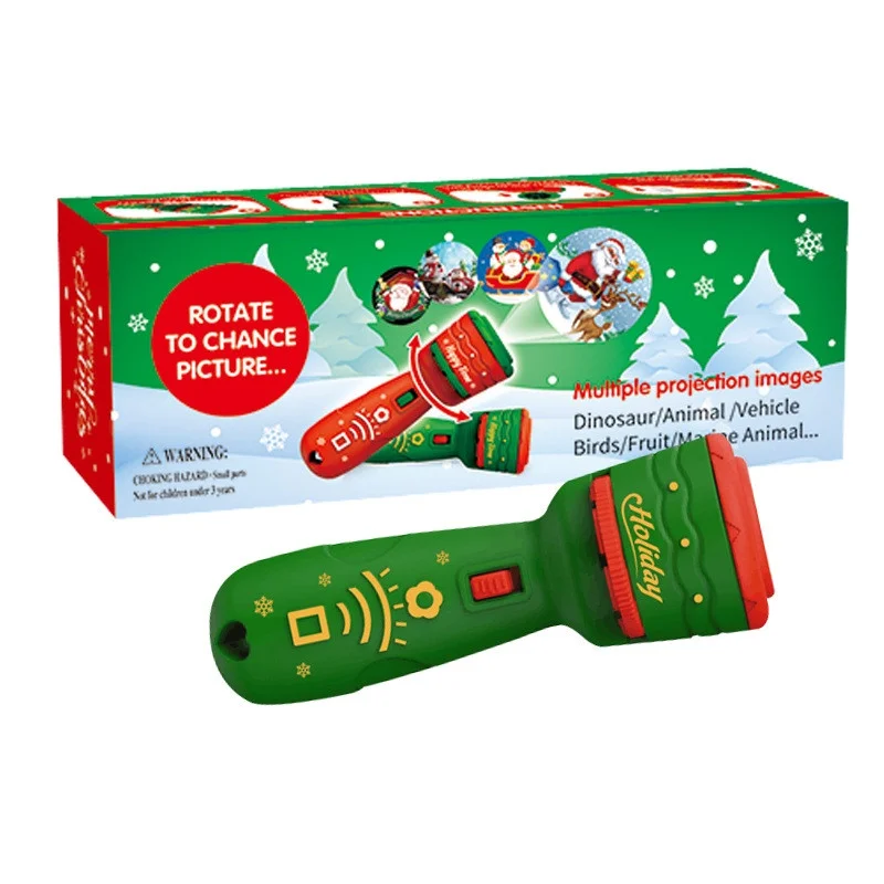 Projecteur Lampe De Poche De Noël Pour Enfants - 24 Motifs Festifs - Jouet éducatif Lumineux