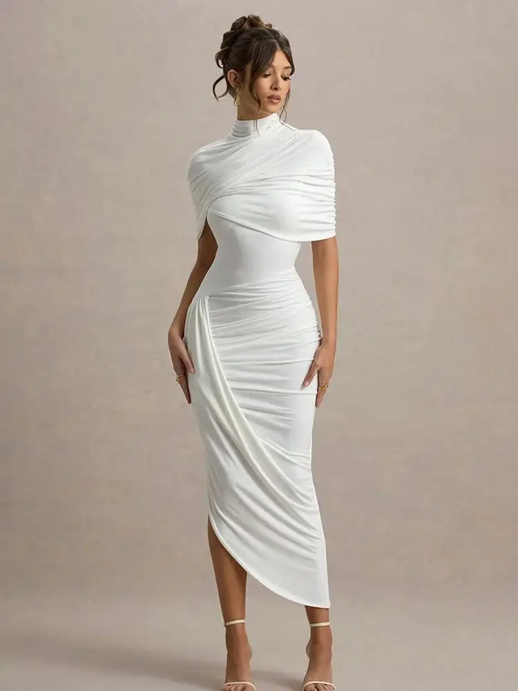 فستان ماكسي سهرة مفتوح الظهر