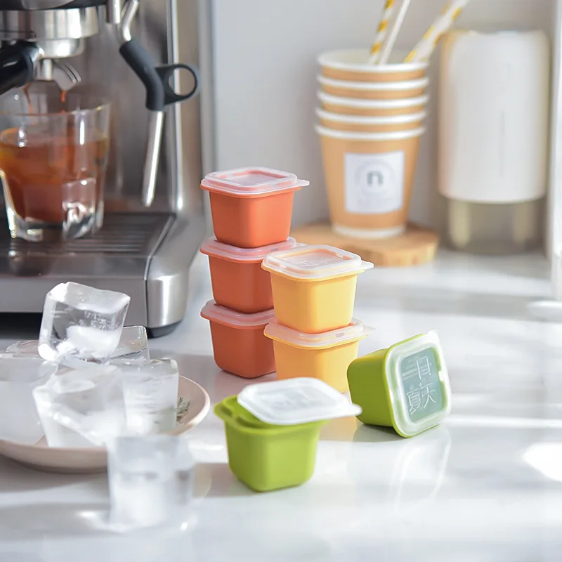 

Summer Soft Bottom Ice Cube Box Homemade Complementary Food Ice Household Small Fast Frozen Tool Refrigerator Ice