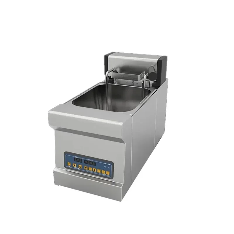 8L Electric Fryer 3000W Electric Deep Fryer Single-cylinder French Fries Fried Chicken Constant Temperature