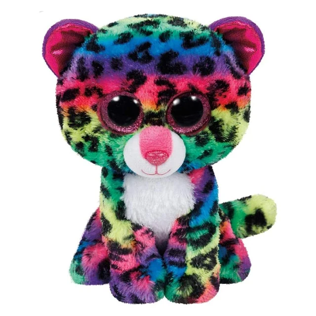 inzet geestelijke natuurkundige 15CM Ty Beanie Livvie Glitter Big Eyes Leopard Series Leopard Plush Toy  Kawaii Animals Doll Collection Christmas Gifts for Kid