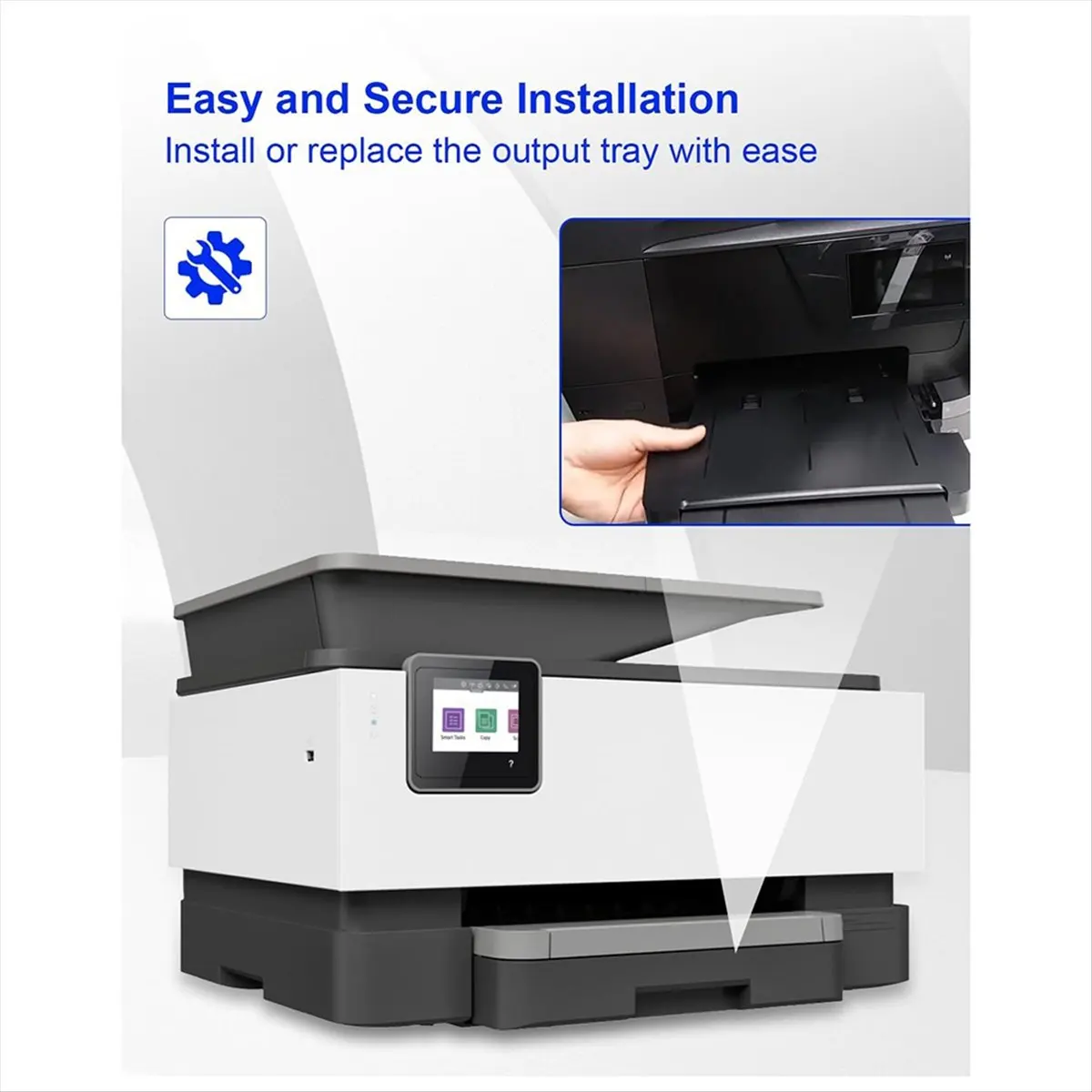 Vassoio di uscita carta A85P compatibile con stampanti HP OfficeJet Pro 9010 9012 9015 9016 9019 9018 9010E 9016E 9018E 9125e - immagine 5