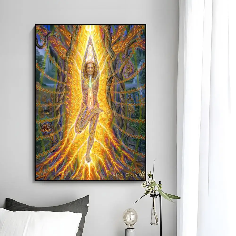 Visionary Art Poster by Alex Grey - Decorative Mural Wall Art