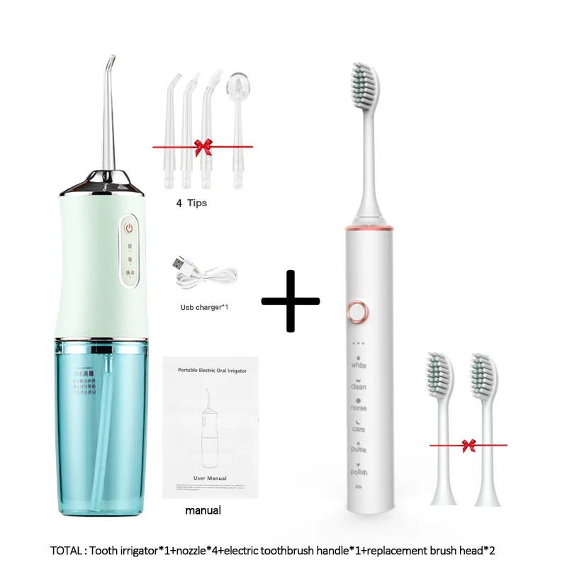 Oral irrigator and Electric toothbrush ipx7 replacement brush head