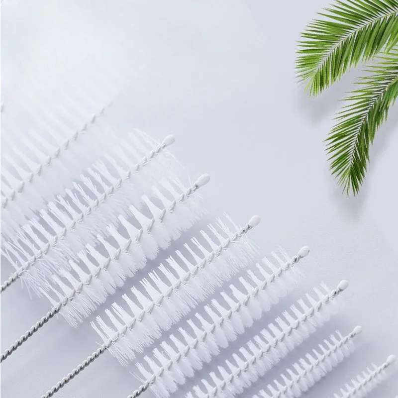Drinking Straw Cleaning Brush Kit Reusable Tube Pipe Cleaner Nylon Stainless Steel Long Cleaning Brushes for Baby Cup Bottles