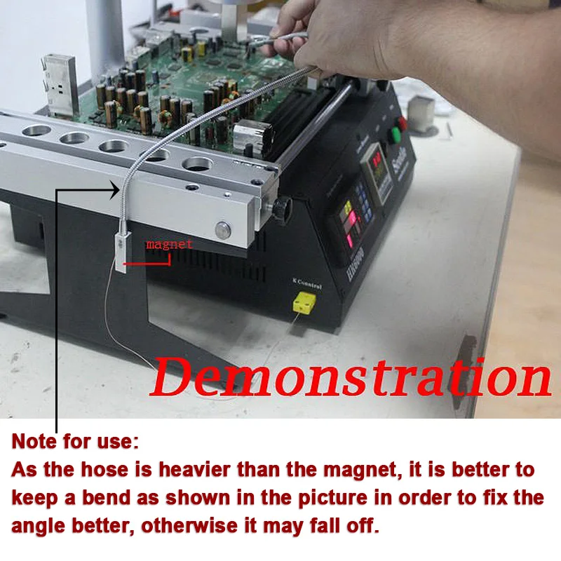 LY TS1 Omega K-Typ Magnet TC Thermoelement-Drahthalterung Temperatursensor für BGA Rework-Stationen – Detail 7