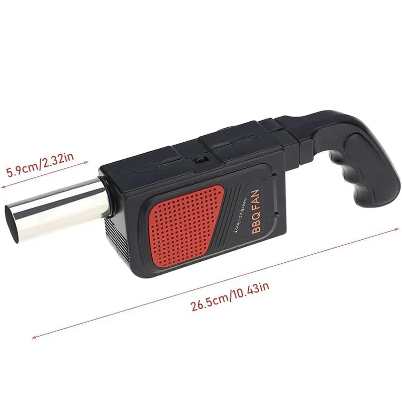 Hand Blower Air Blower BBQ Fan Barbecue Blower BBQ Air Blower Portable Handheld Electric BBQ Fan Outdoor Camping Barbecue Charcoal Grill Fan Fire Bellows Tool