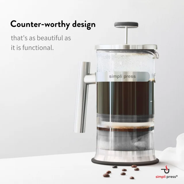 Shatterproof Plastic French Press Coffee Maker, 34 Ounce, White - AliExpress